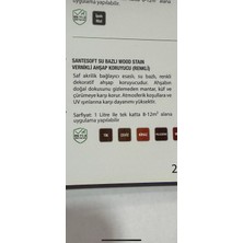 Viola Prima Santesoft Su Bazlı Wood Stain Vernikli Ahşap Koruyucu 2.2 Litre ( Ceviz )