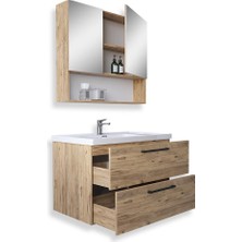 Teta Home Batum 65 Cm Mdf Banyo Dolabı Seti