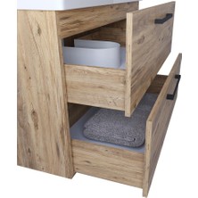 Teta Home Batum 65 Cm Mdf Banyo Dolabı Seti