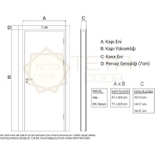 Teta Home Zigana Amerikan Panel Kapı 77X203-Antrasit-10/13-Wc-Banyo