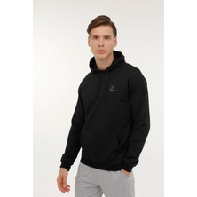 Kinetix M-SN88 Bsc Hoodıe 3pr Siyah Erkek Kapsonlu Sweatshirt