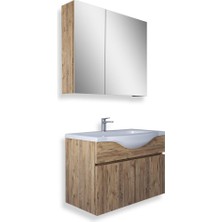 Teta Home Kahire 80 Cm Mdf Banyo Dolabı Seti