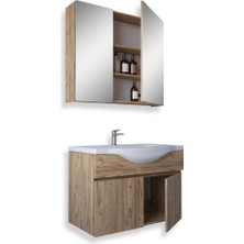 Teta Home Kahire 80 Cm Mdf Banyo Dolabı Seti