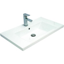 Teta Home Tokyo 65 Cm Atlantik Çam-Beyaz MDF Banyo Dolabı Seti + Boy Dolabı