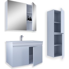 Teta Home Tokyo 80 Cm Mdf Banyo Dolabı Seti +Boy Dolabı