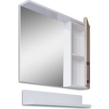 Teta Home Eko 65 cm Mdf Banyo Aynalı Üst Dolap