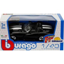 Burago Street Fire - Dodge Viper Rt/10 Siyah-Beyaz Çizgili