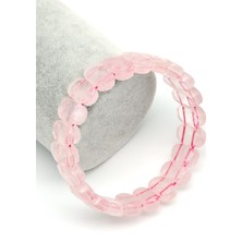 Alibaba Doğaltaş Pembe Kuvars Doğal Taş Bileklik 9 x 14 mm Bileklik