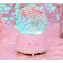 Keyfim Shop Ağaç Temalı Orta Boy Işıklı Müzikli Kar Küresi