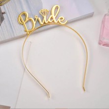 Larenya Bride To Be Metal Taç ve Kuşak Seti & Bekarlığa Veda Partisi & Pembe Altın Kuşak Altın Taç