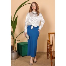 Bestenur Lavin Kalem Etek 654 - Indigo