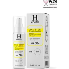 HOITO Hızlı Emilen Yapışkanlık Hissi Bırakmayan Güneş Koruyucu SPF50+/PA++++50ML-ONE Stop Sun Screen Cream