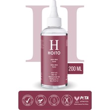 HOITO Aha Bha Tonik 200ML - Aha %10 Bha %2 Niacinamide %2 Panthenol %1 Zinc Pca %1