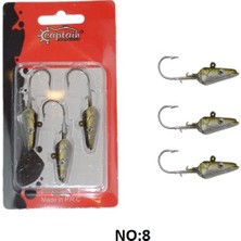 Captain 6457 Sandeel Jig Head 2/0 İğneli 15gr Ultimate Sardine 3'lü Set No:8