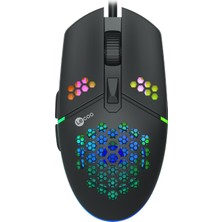 Lenovo Lecoo MS105 Kablolu RGB LED Aydınlatmalı 3200DPI 6 Tuşlu Gaming Mouse Siyah