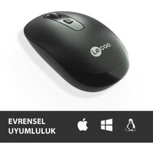 Lenovo Lecoo WS205 Kablosuz 1600DPI 4 Tuşlu Optik Mouse Siyah