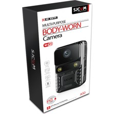 SJCAM A50 GPS Ultra Gece Görüşü H.265 Vücut Kamerası Güvenlik Polis Ekipmanı IP65 4K UHD Video 2” Dokunmatik Ekran 2250mAh Batarya 20MP Siyah