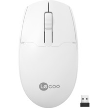 Lecoo WS204 Kablosuz 1200DPI 3 Tuşlu Optik Mouse Beyaz