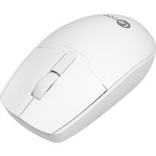 Lecoo WS204 Kablosuz 1200DPI 3 Tuşlu Optik Mouse Beyaz