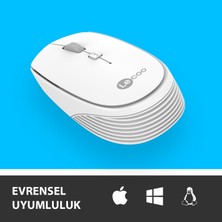 Lecoo WS202 Kablosuz 1200DPI 4 Tuşlu Optik Mouse Beyaz