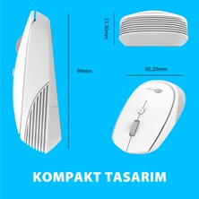 Lecoo WS202 Kablosuz 1200DPI 4 Tuşlu Optik Mouse Beyaz