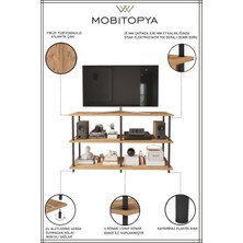 Mobitopya Çevir Kur 150 cm Tv Sehpası, Tv Ünitesi Atlantik Çam