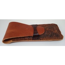 Mahfuz Gerçek Deri Özel Kalemleriniz Için Kalemlik Kalem Kutu 2 x 3 Kalem Için 27 x 6 cm