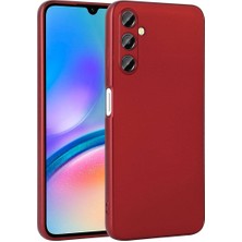 Case 4u Galaxy A05S Kılıf Kamera Korumalı Klasik Mat Renkli Yumuşak Premier Silikon Kırmızı