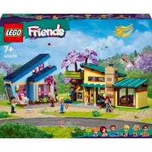 LEGO® Friends Olly ve Paisley'nin Aile Evleri 42620 - 7 Yaş ve Üzeri Çocuklar için 5 Minifigür İçeren Yaratıcı Oyuncak Yapım Seti (1126 Parça)