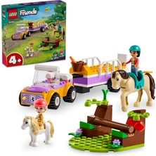 LEGO® Friends At ve Midilli Römorku 42634 - 4 Yaş ve Üzeri Çocuklar için Liann ve Zoya Minifigürü İçeren Yaratıcı Oyuncak Yapım Seti (105 Parça)