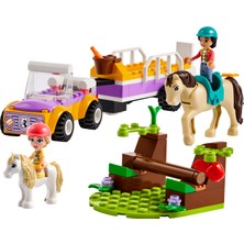 LEGO® Friends At ve Midilli Römorku 42634 - 4 Yaş ve Üzeri Çocuklar için Liann ve Zoya Minifigürü İçeren Yaratıcı Oyuncak Yapım Seti (105 Parça)