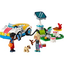 LEGO® Friends Elektrikli Araba ve Şarj İstasyonu 42609 - 6 Yaş ve Üzeri Çocuklar için Zac ve Nova Minifigürü İçeren Yaratıcı Oyuncak Yapım Seti (170 Parça)