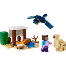 LEGO® Minecraft® Steve'in Çöl Keşfi 21251 - 6 Yaş ve Üzeri Macera Oyunları Seven Çocuklar için 3 Adet LEGO® Minecraft Minifigürü içeren Yaratıcı Oyuncak Yapım Seti (75 Parça)