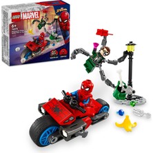 LEGO Marvel Motosiklet Takibi: Örümcek Adam Doktor Oktopus’a Karşı 76275 - 6 Yaş ve Üzeri Süper Kahraman Seven Çocuklar için Yaratıcı Oyuncak Yapım Seti (77 Parça)