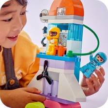 LEGO DUPLO® 3’ü 1 Arada Uzay Mekiği Macerası 10422 - 3 Yaş ve Üzeri Çocuklar için Astronot Minifigürü İçeren Eğitici Oyuncak Yapım Seti (58 Parça)