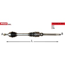 Mga 70894 70894 Aks Sağ 206 1.4 Hdı DV4TD TU3A TU3JP ET3J4 Komple