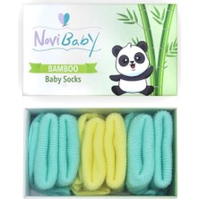 Novibaby 3'Lü Bambu Yenidoğan Bebek Çorap Sunrise