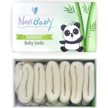 Novibaby 3'Lü Bambu Yenidoğan Bebek Çorap