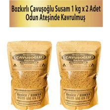 Bozkırlı Çavuşoğlu Odun Ateşinde Kavrulmuş Susam 1 kg x 2 Adet