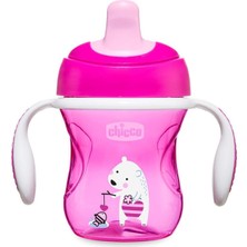 Chicco Yarı Yumuşak Uçlu Eğitim Bardağı 6 Ay+ Pembe