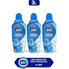 ABC Konsantre Yüzey Temizleyici Ay Işığı 1l X3 Adet