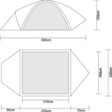 Orcamp Nord 3 Kişilik Çadır Çantalı