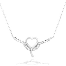 Luck Serisi Kanatlı Kalbim Gerdan Gümüş Kadın Kolye