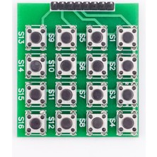 16 Butonlu 4x4 Matrix Tuş Takımı