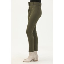 2003 Bycoolest Butik Scuba Krep Dar Paça Kemerli Pantolon