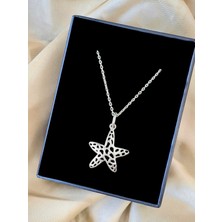 Alâ Silver Jewellery Deniz Yıldızı Unisex Tasarım 925 Ayar Gümüş Kolye