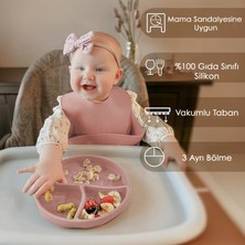 Meleni Baby Vakum Tabanlı Silikon Tabak - Bebek Silikon Mama Tabağı