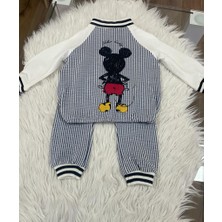 Jikko Baby Çizgili Mickey Mouse Takım