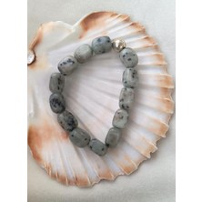 HD Marketim Casper Doğal Taşı Lastikli Esnek Kadın Erkek Bilezik Bileklik