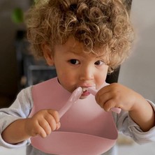 Meleni Baby 2'li Diş Kaşıyıcı Bebek Mama Kaşığı - Silikon Mama Kaşığı